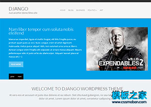蓝色漂亮的商务科技企业wordpress模板