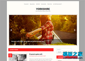 橙色清爽个人摄影博客wordpress主题