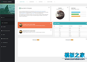 全屏Admin后台UI界面网站模板
