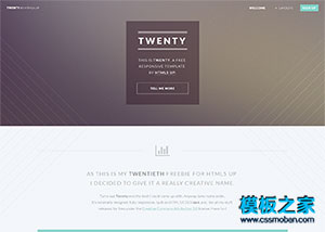 HTML5响应式宽屏个人博客网站模板