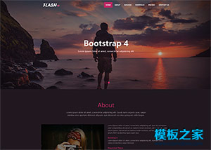 bootstrap4产品展示型网站模板