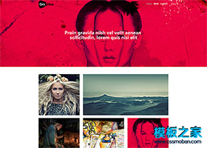 艺术类画展相册html5模板