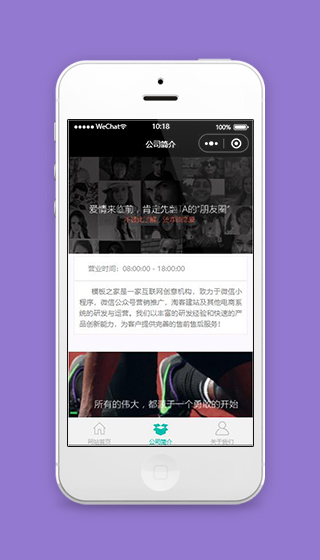 微信小程序科技公司简介页面源码