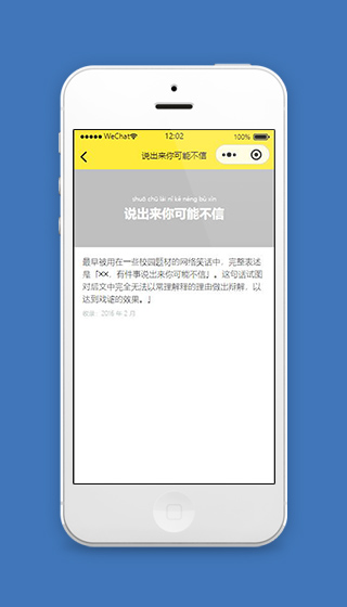 词组小程序词语解释页面源码